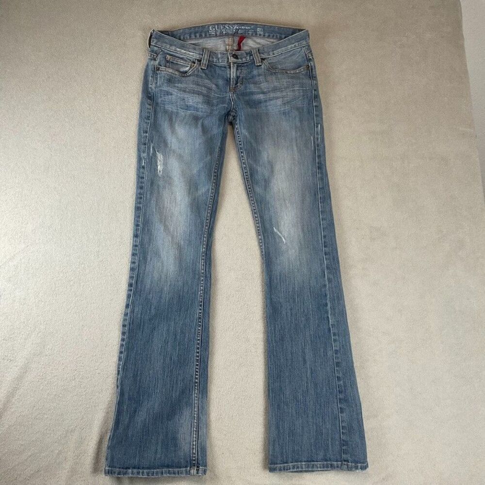 Guess Jeans - Women's Foxy Flare Vintage low rise Stretch Jean's Sz 28 X 34